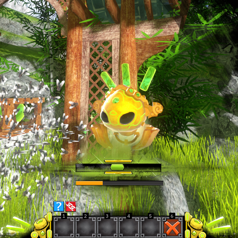 The bug-clearing minigame in Jade Spring, with a little horizontal nodule that you have to chase for a certain duration.